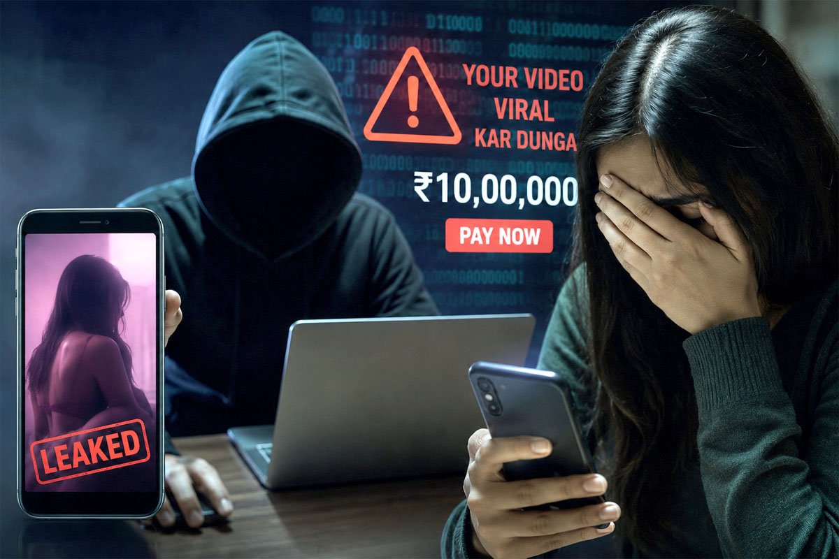 अश्लील वीडियो से ब्लैकमेलिंग