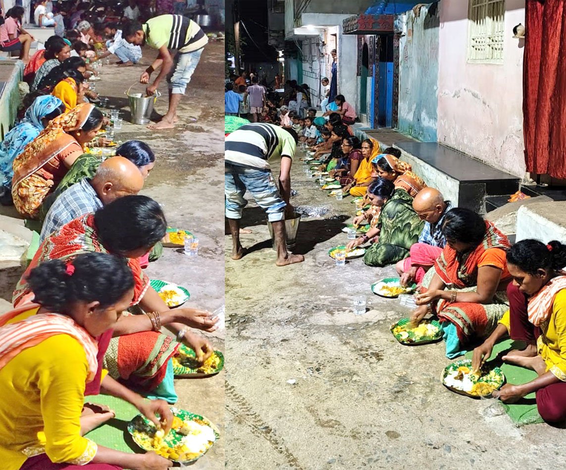 भोजन प्रसादी की व्यवस्था