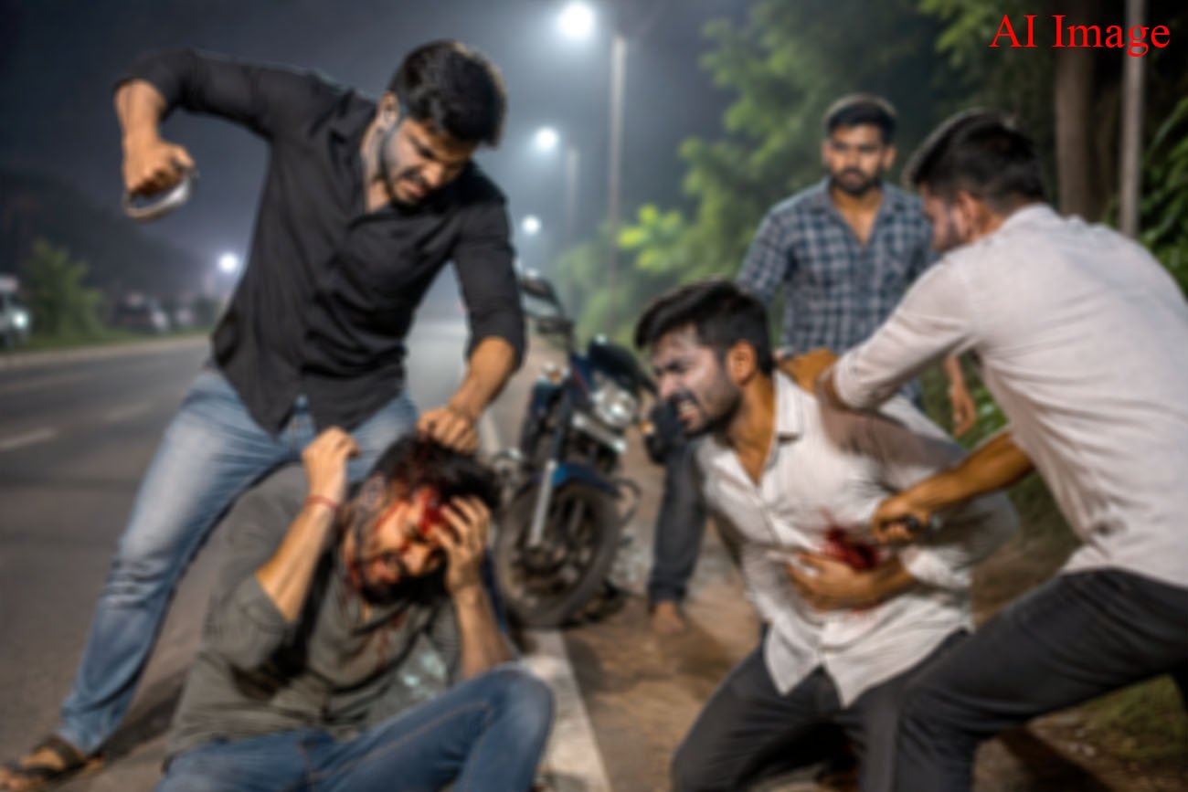 चाकू से जानलेवा हमला