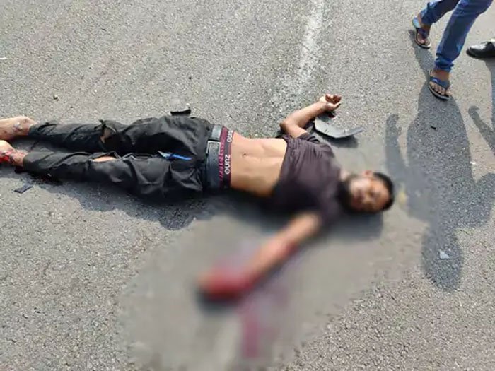कार-बाइक की भिड़ंत