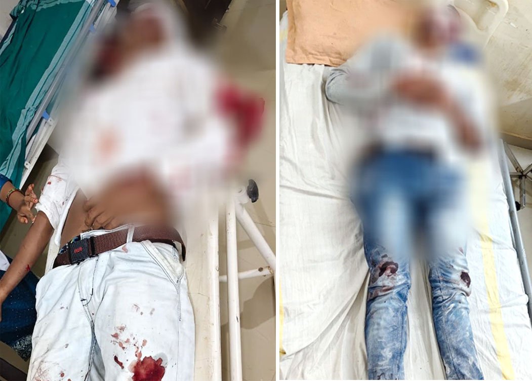 नवा रायपुर में रेलिंग से टकराई कार (3)