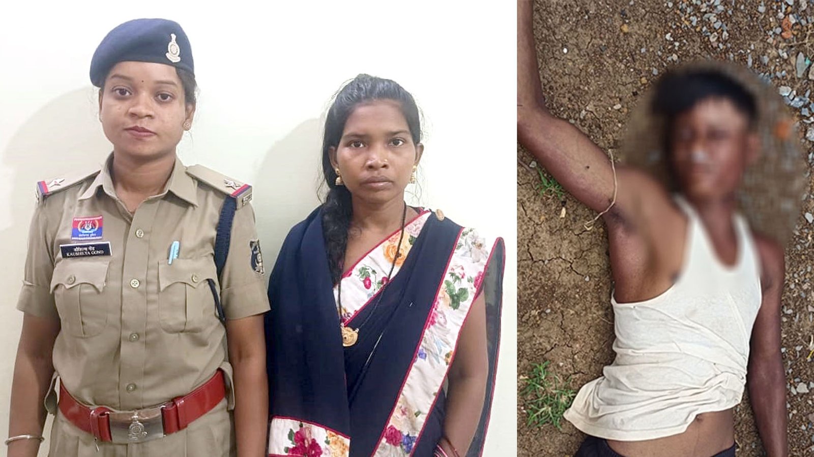 पति की साड़ी से गला घोंटकर हत्या