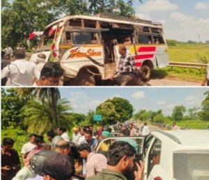 भीषण हादसा: यात्रियों से भरी बस अनियंत्रित होकर सड़क किनारे पलटी, एक की मौत