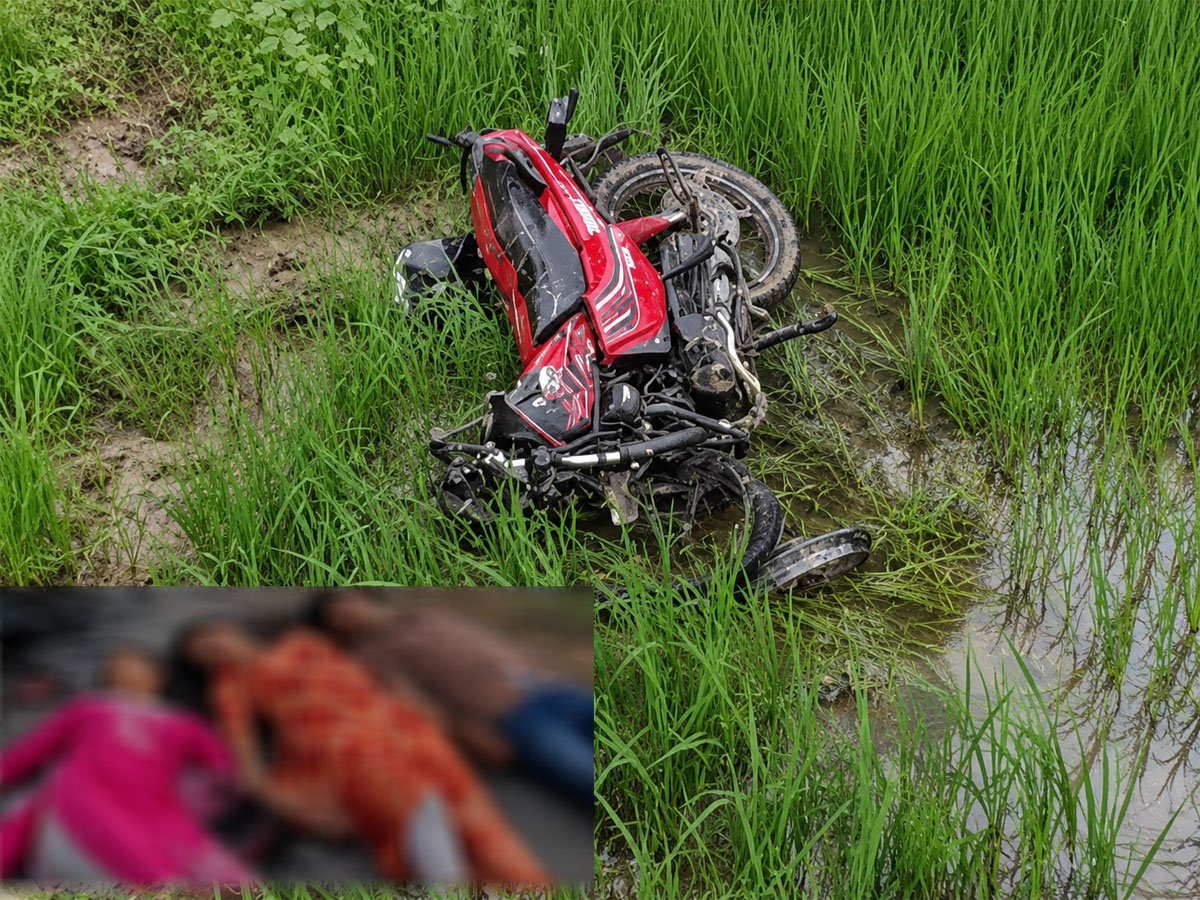 स्कॉर्पियो-बाइक की टक्कर: तीन सगे भाई-बहनों समेत 4 की मौत