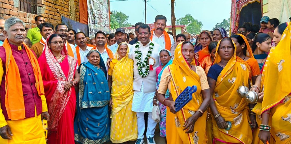 विधायक रोहित साहू ने किया शीतला मंदिर भवन का लोकार्पण